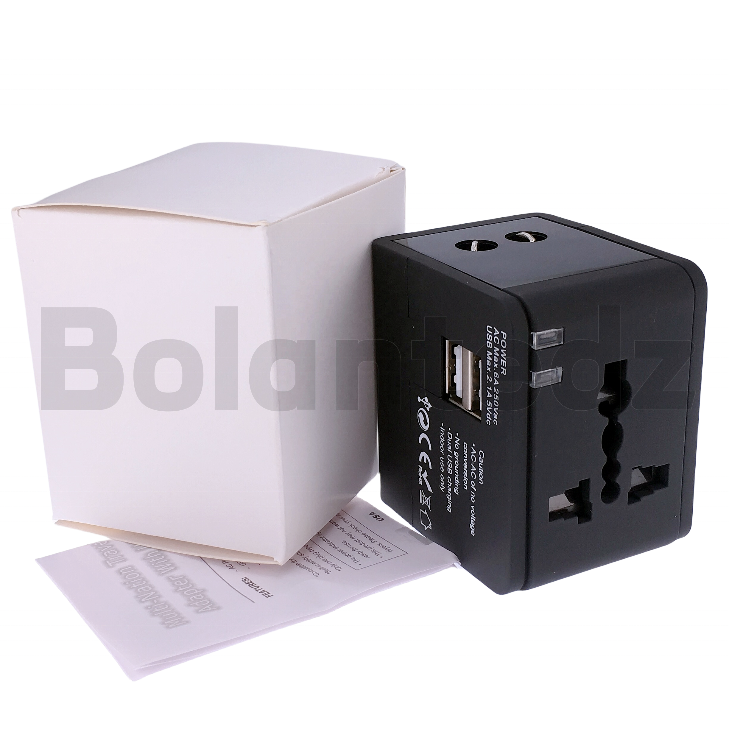 Universal Travel Adapter Global Travel Switch Plug 2 Usb Usb Multi Plug Adaptor