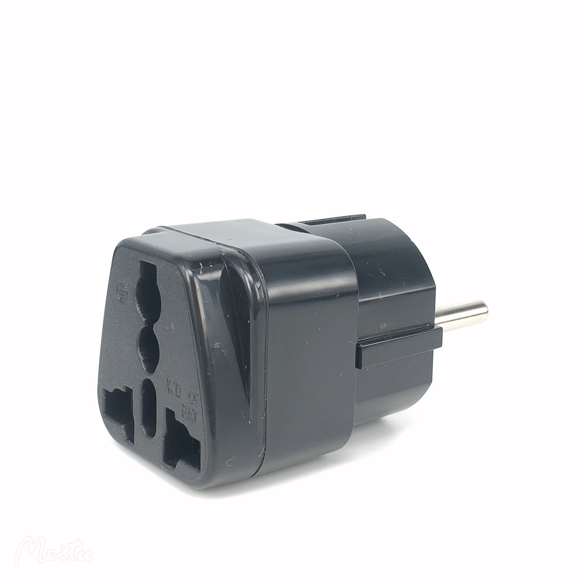 plug adapter usa to france type F round 2 pins 4.8mm power electrica conversion plug Universal to European eu travel