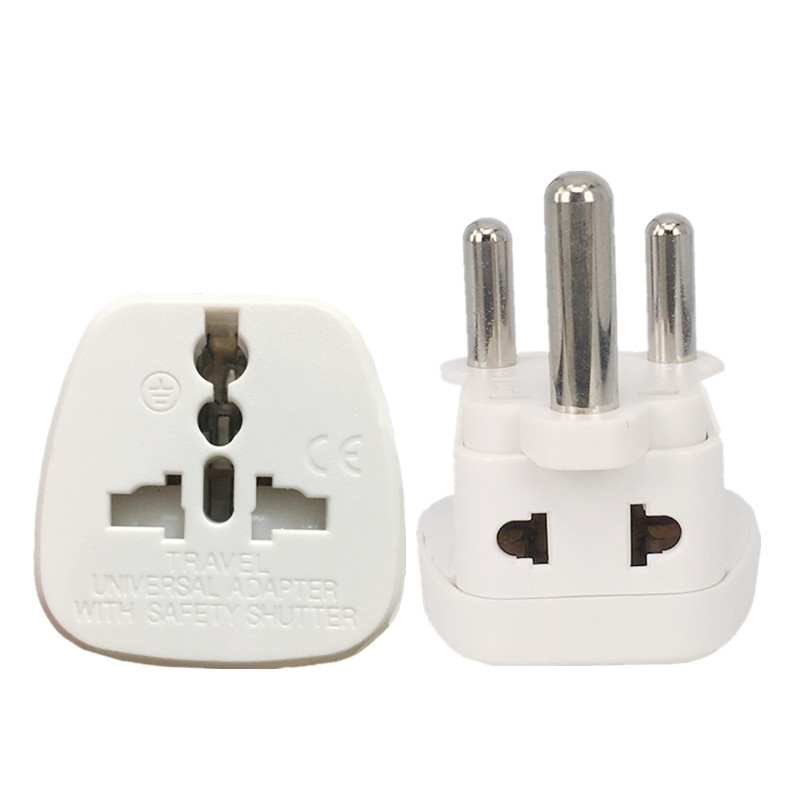 South Africa Big Travel Plug Adapter Type M universal Grounded 3 pins with safety door electric charge conversion plug SS-010L