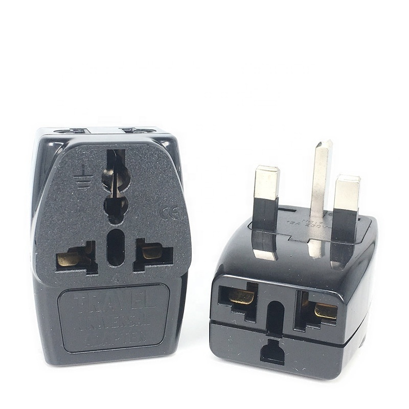 Universal to UK plug adapter power charge for phone TVs one to three extension wall adapter travel for United state Dubai India