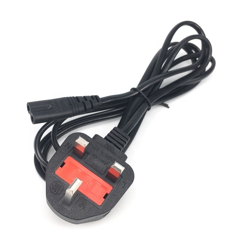 Power cables wholesale in dubai uk 3 pin plug to iec320 c7 power cables with figure 8 plug uk power cable to iec 320