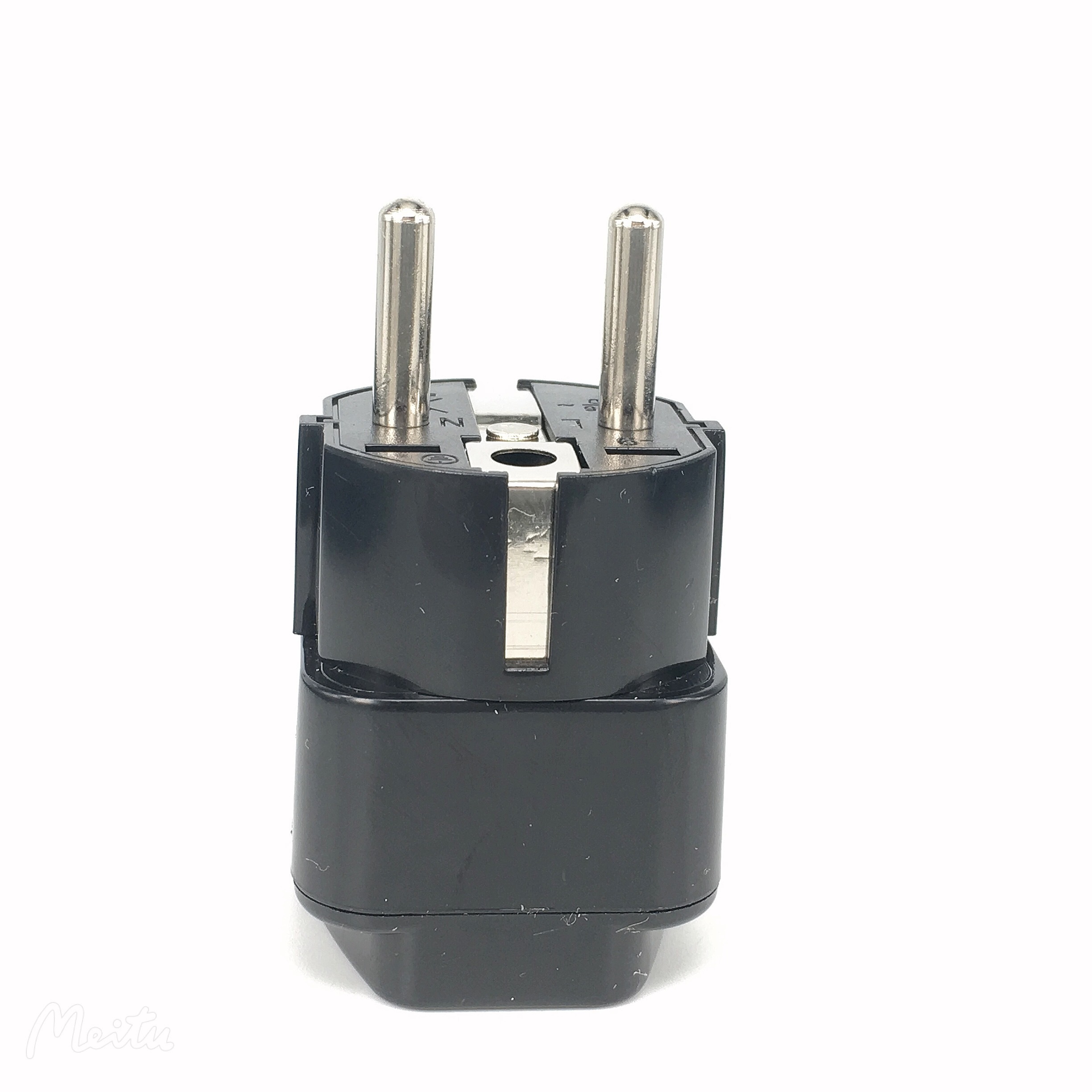 plug adapter usa to france type F round 2 pins 4.8mm power electrica conversion plug Universal to European eu travel