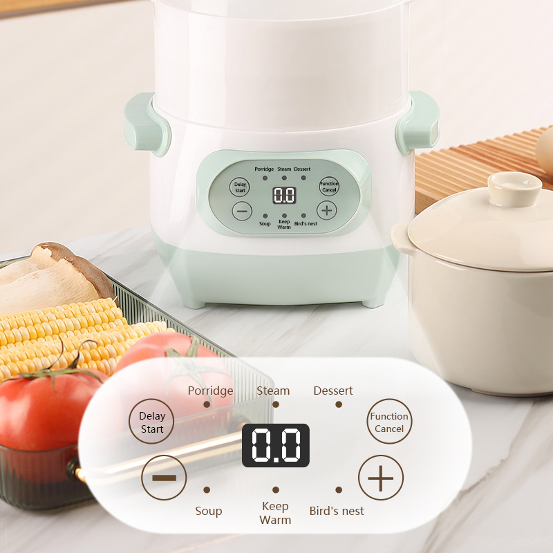 220v  Mini Electric Stewing Pot Ceramic Inner Multi Cooker Household Automatic Electric Slow Stewer