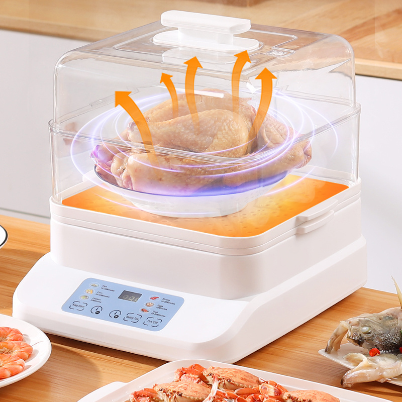 Commercial electric dumpling steamer plastic / stainless steel electric food steamer