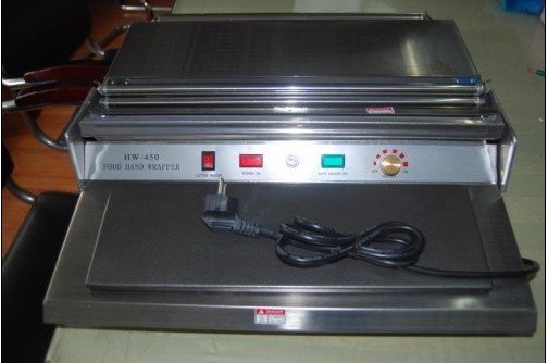 Cling film Tray manual wrapping sealer , Manual tray sealing machine