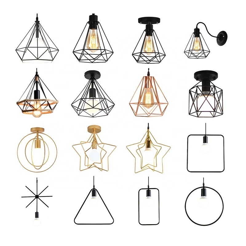 1 3 Edison Bulb Cage Cascade Pendant Light Chandelier Cluster Ceiling Lights