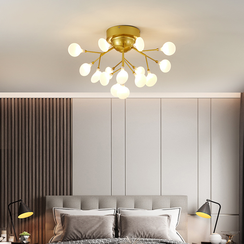 LED  Firefly Ceiling Light with G4 Bulbs Modern 45 Light Hanging Lamp for Living Room