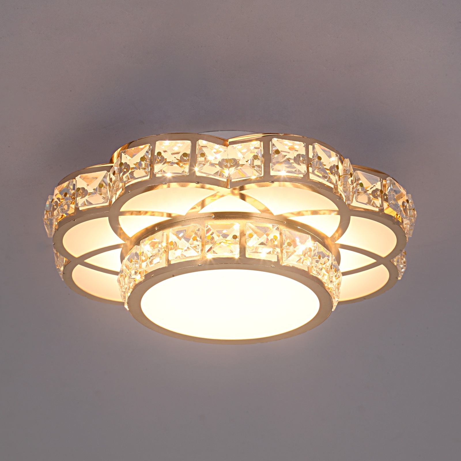 Modern Crystal LED Ceiling Recessed Light Chandeliers Wall Hallway Corridor Lamp