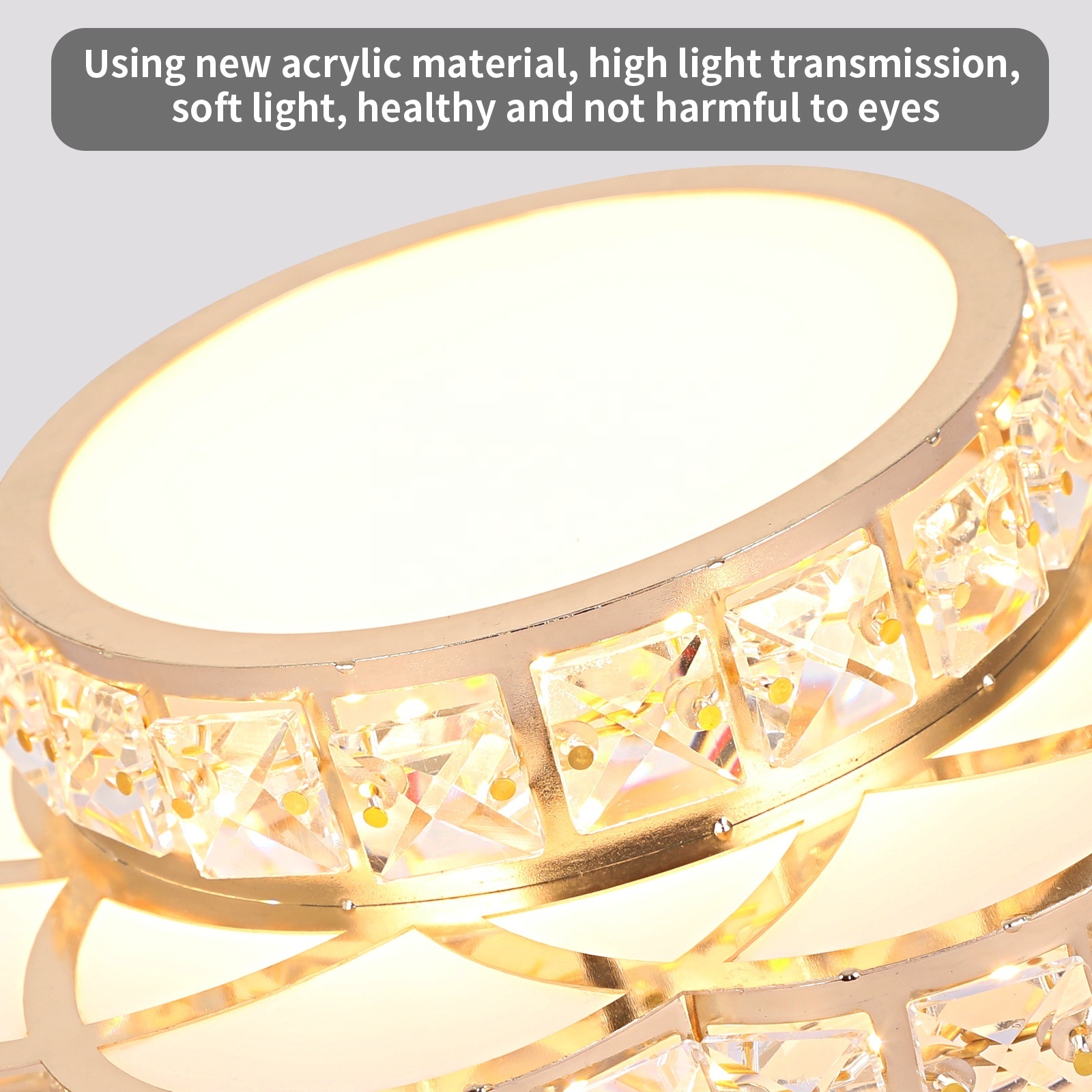 Modern Crystal LED Ceiling Recessed Light Chandeliers Wall Hallway Corridor Lamp