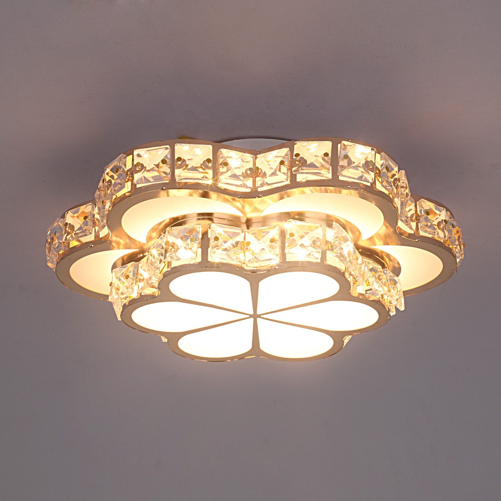 Modern Crystal LED Ceiling Recessed Light Chandeliers Wall Hallway Corridor Lamp