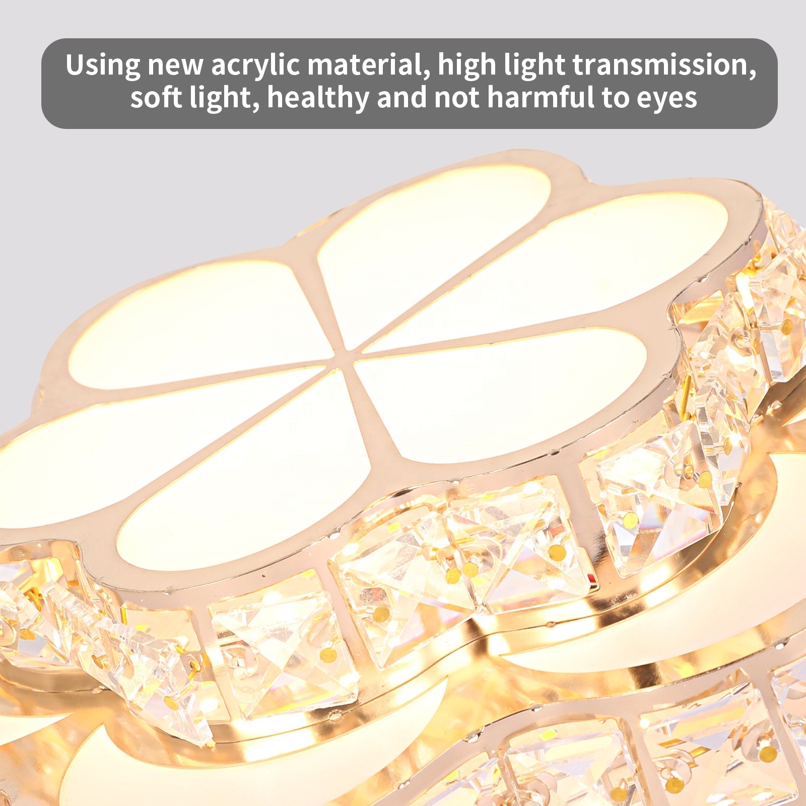 Modern Crystal LED Ceiling Recessed Light Chandeliers Wall Hallway Corridor Lamp