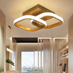 Surface Mounted 22W Gold Led Ceil Light For Home Ceiling Hallway