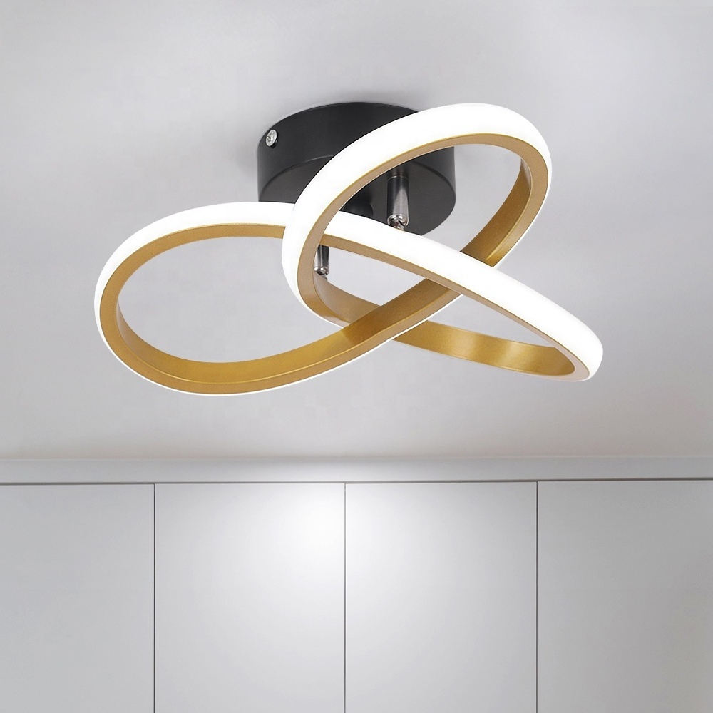 22W LED Fixture Trefoil Corridor HallWay House Lights Modern Indoor Ceiling Light For Bedroom