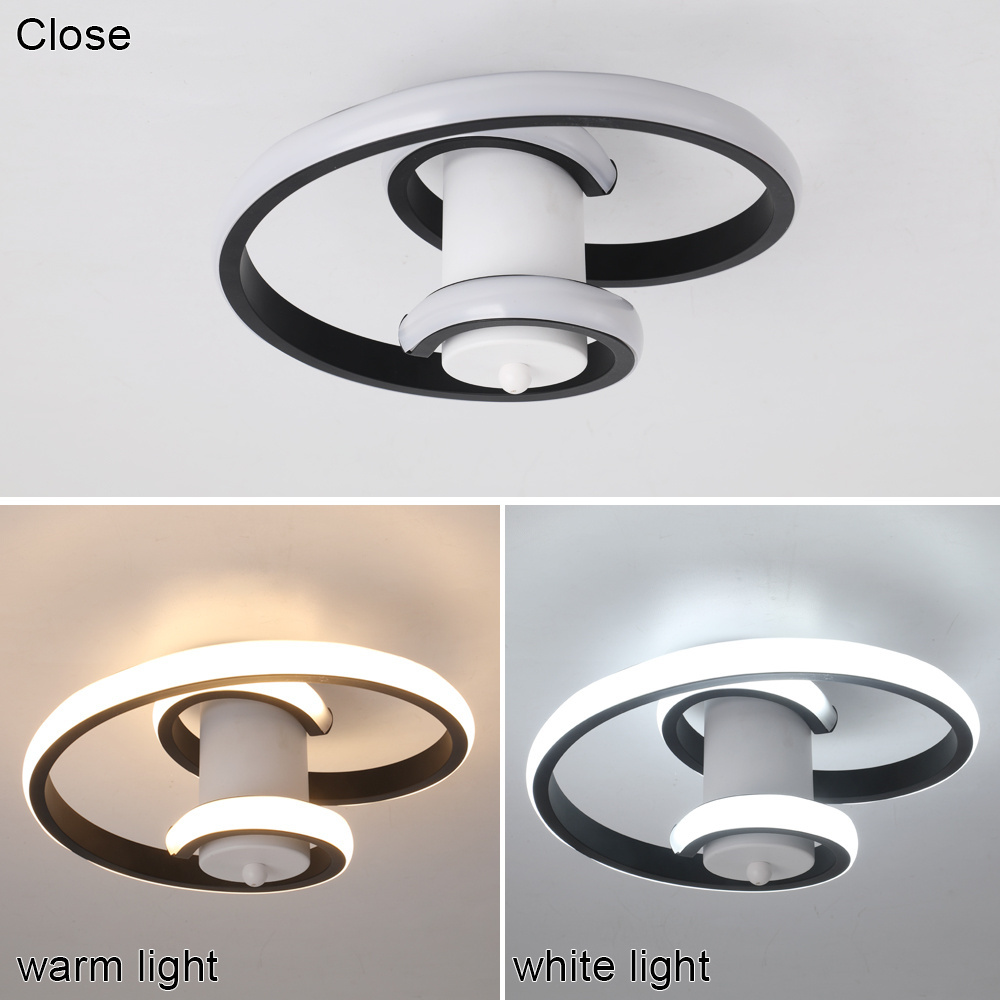 Modern Arc Snail Surface Design 42W Led Acrylic Flush Mount Chandelier ceiling Lights