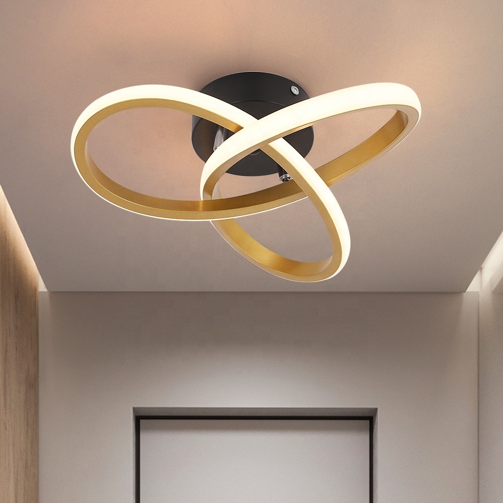 22W LED Fixture Trefoil Corridor HallWay House Lights Modern Indoor Ceiling Light For Bedroom