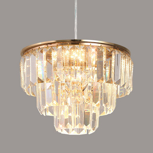 D25cm Crystal Pendant Round Led Ceiling Light Fixture For Bedroom Lamp Indoor Home