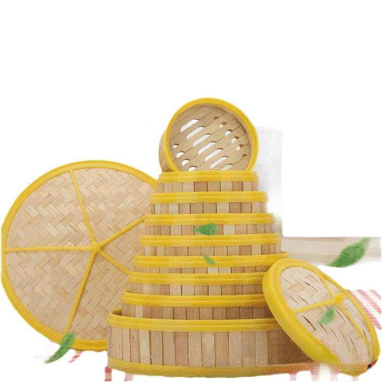 Cheap Factory Price Sustainable Basket For Sale Round Mini Bamboo Steamers Favor