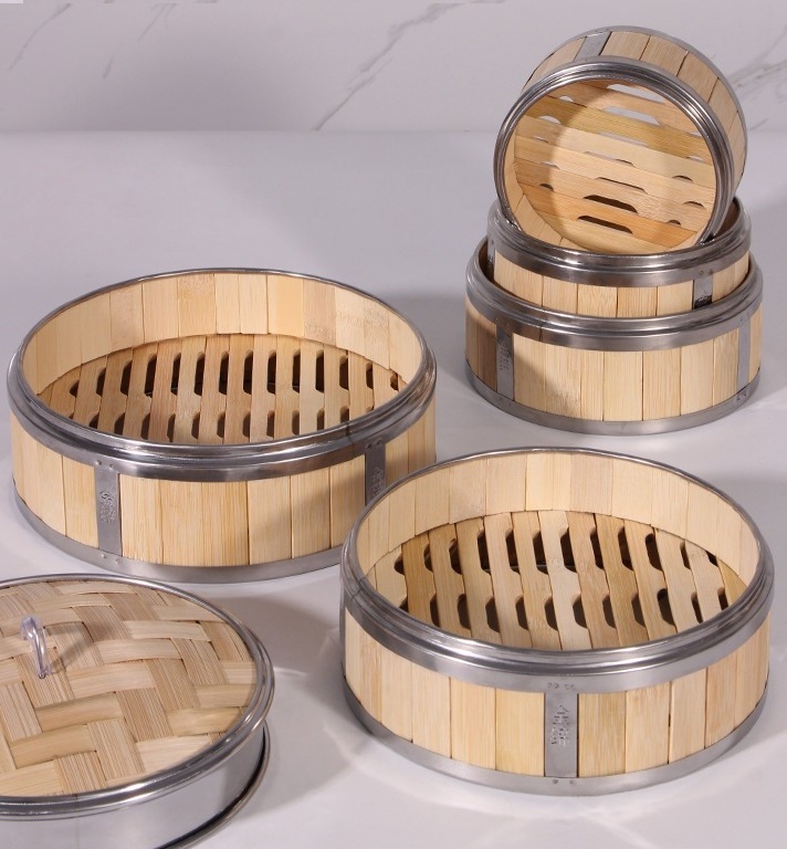 Stainless Steel Kitchen Use - Wholesale Chinese Basket Rice Mini HQ-Bamboo Steamer Favor