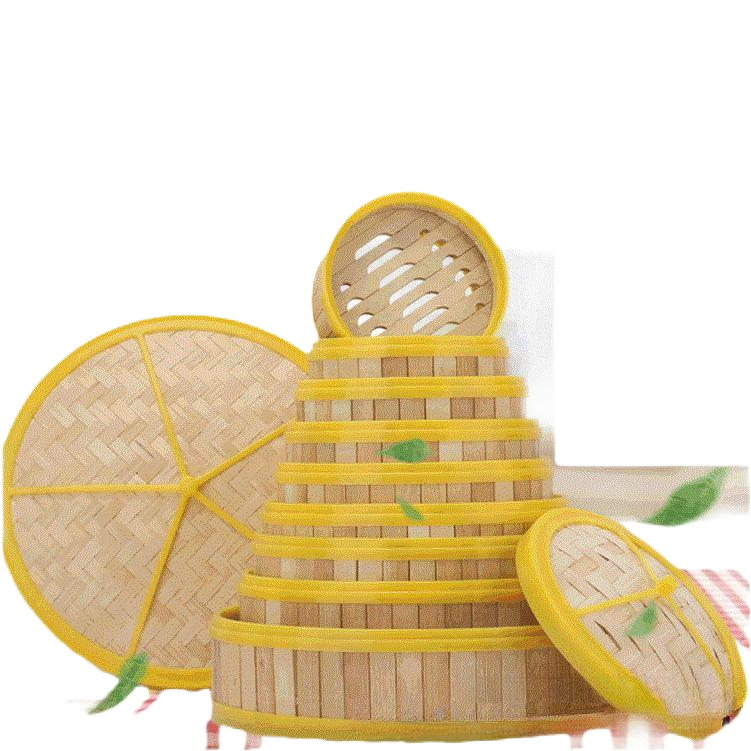 Cheap Factory Price Sustainable Basket For Sale Round Mini Bamboo Steamers Favor