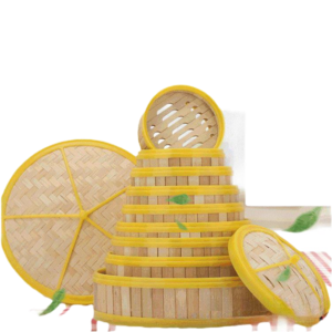 Cheap Factory Price Sustainable Basket For Sale Round Mini Bamboo Steamers Favor