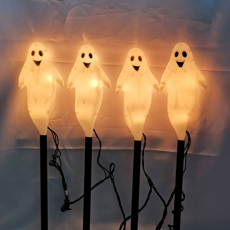 Hot Sale Holiday Lighting Halloween Hanging Outdoor Party Decorations Lights Spooky White Ghost Light