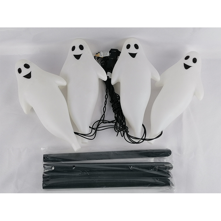 Hot Sale Holiday Lighting Halloween Hanging Outdoor Party Decorations Lights Spooky White Ghost Light