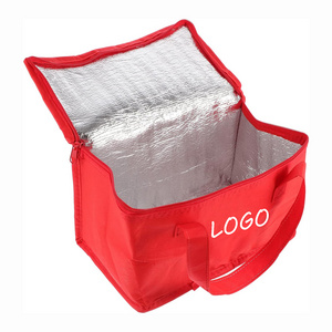 Wholesale Custom Beach Drink Wine Insulated Bag Reusable Red Shopping Carry Bag Portable Camping Tote Cooler Lunch Bag