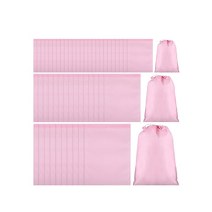 Cheap Price Nonwoven Laundry Storage Draw String Eco Nonwoven Fabric Dust Bag Pink Nonwoven Dustbag