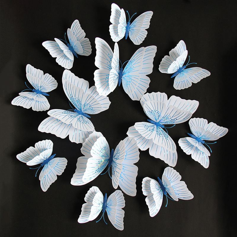 Butterfly 3d wall sticker sticker living room bedroom wall decoration