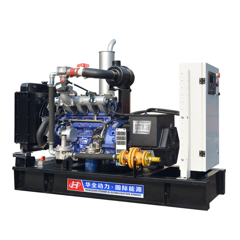 10kW biogas generator with ac single/three phase brushless genset