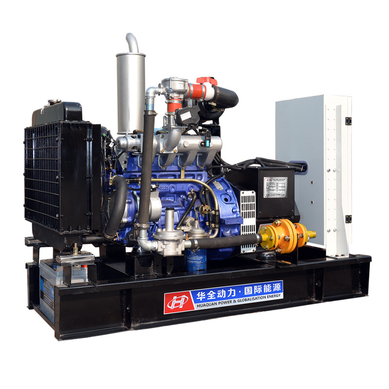 10kW biogas generator with ac single/three phase brushless genset