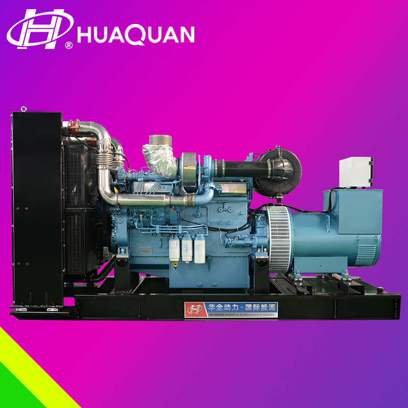 New powered by China diesel engine WP6M26D484E200 open type 400kW 500kVA diesel generator set