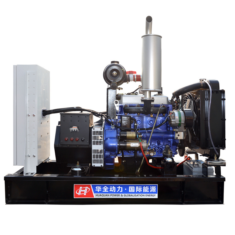 10kW biogas generator with ac single/three phase brushless genset