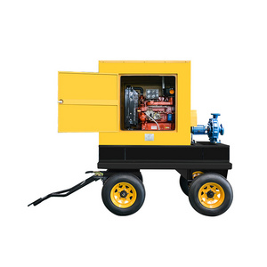 HUAQUAN 25kW Trailer Canopy Type Diesel Pump Unit Single-stage Centrifugal Pump