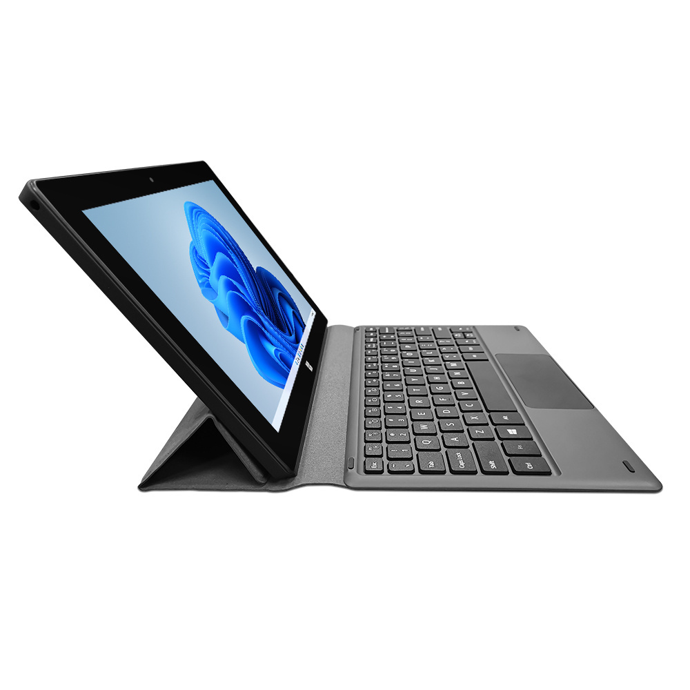 2023 New Intel 4gb Ram 128gb Rom Window 10 2-in-1 Tablet Pc 10 Inch Laptop Computer with Keyboard for Business DC Wifi OEM 1.2kg