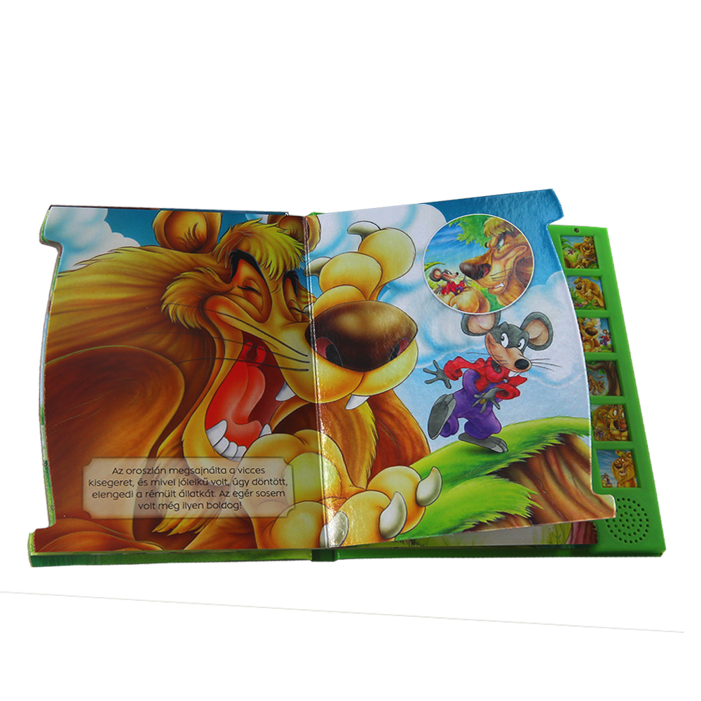 OEM Children Talking Audio Sing Kids Push Button Baby Learn Cartoon Toy Board Electronic Sound Books