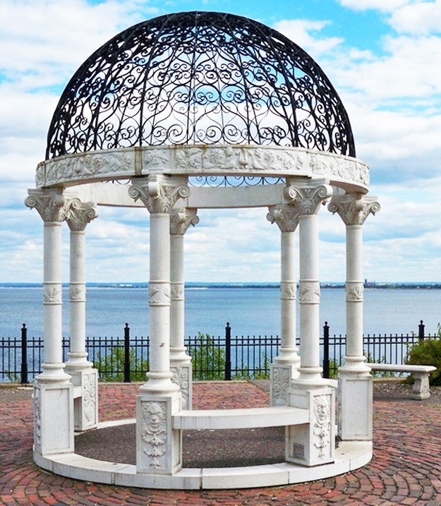 New Design white marble gazebos for sale