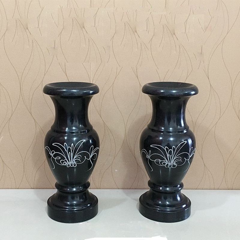 Wholesale cheap white cemetery flower vases for gravestone tombstone