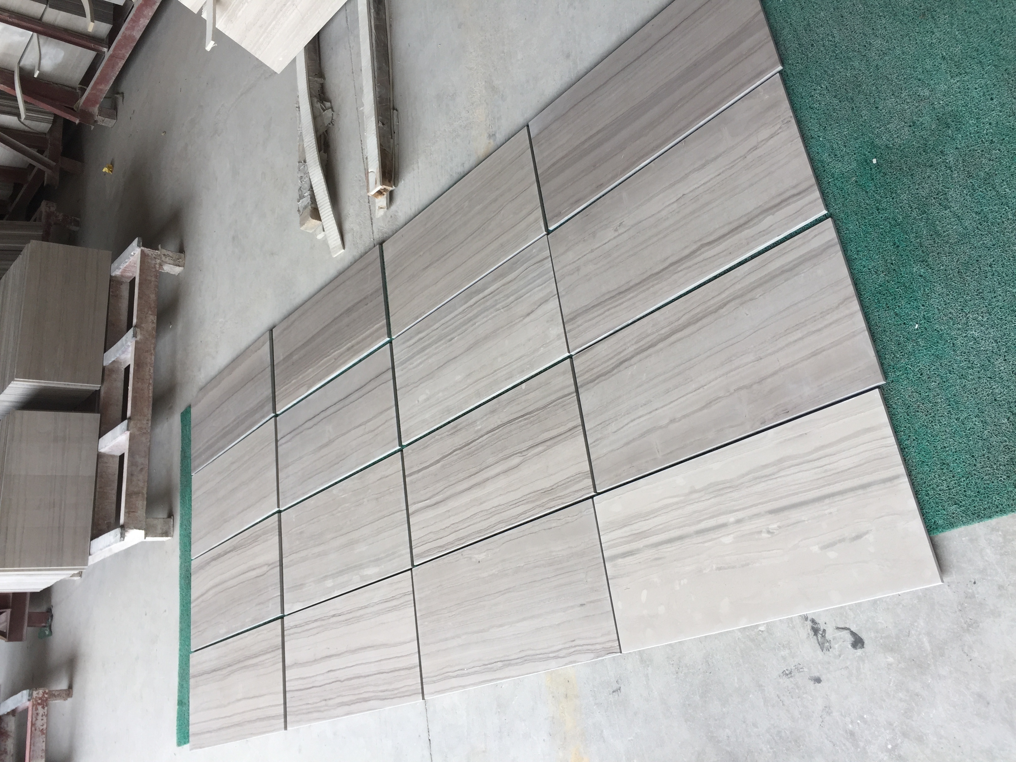 Hot sale Polished athens wood grey marble slab