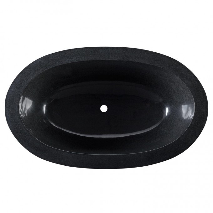 Natural Hand Black Marble Bathtub