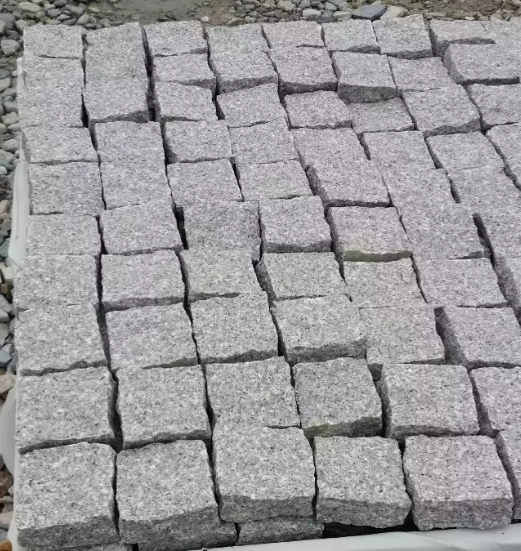 Cheap Cobblestone Granite Mesh Paver Driveway Granite Tactile Paving tile