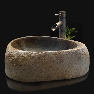 natural stone Bathroom sink Natural river stone wash basin