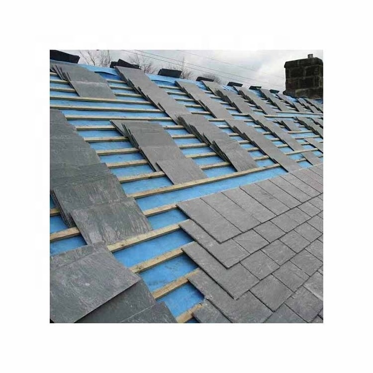 EUROPE Slate Roof Tile POP Natural Material Black Modern Villa Wall Tiles Made of Black Slate Pvc Tiles Roof Shingles 5 Years