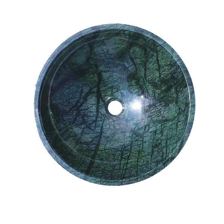 wholesale round circular shape marble bathroom wash basin