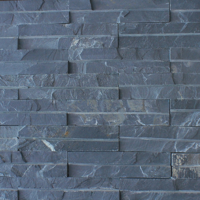 Best Quality Split Face Black Slate Wall Culture Stone Tile for House Cladding Panels Exterior Wall