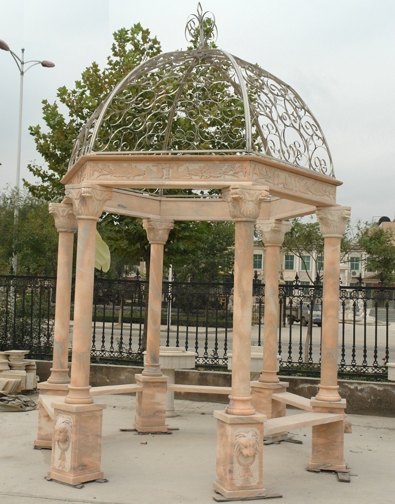 New Design white marble gazebos for sale