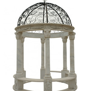 New Design white marble gazebos for sale