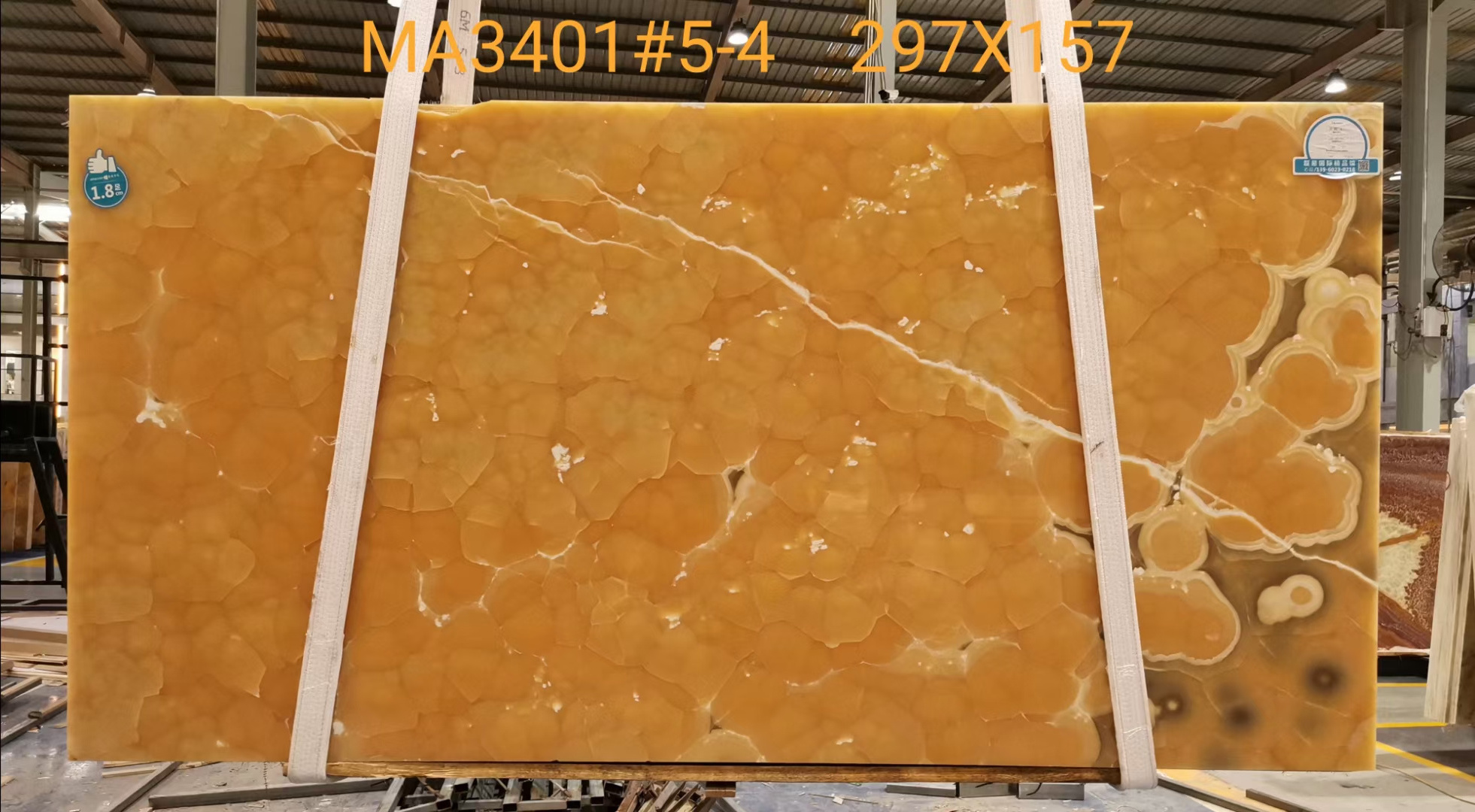 Factory Price Flooring Natural Yellow Tree Onyx Slab