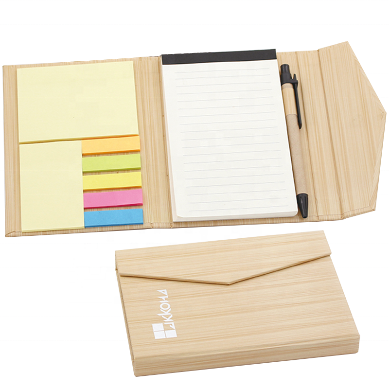 Promotional Gifts Fashionable colorful sticky notes with pen and magnetic Memo Pad Notepad