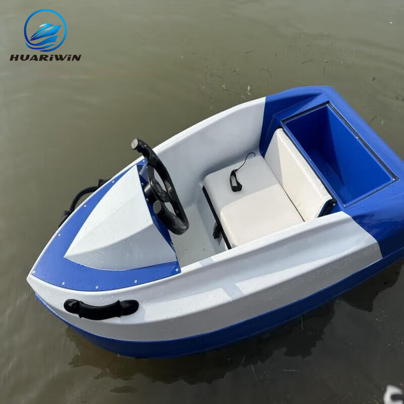 Rotomold manufacturer Custom New material LLDPE Electric Jet Boat Karting speed outdoor rescue fishing  sea mini jet kart